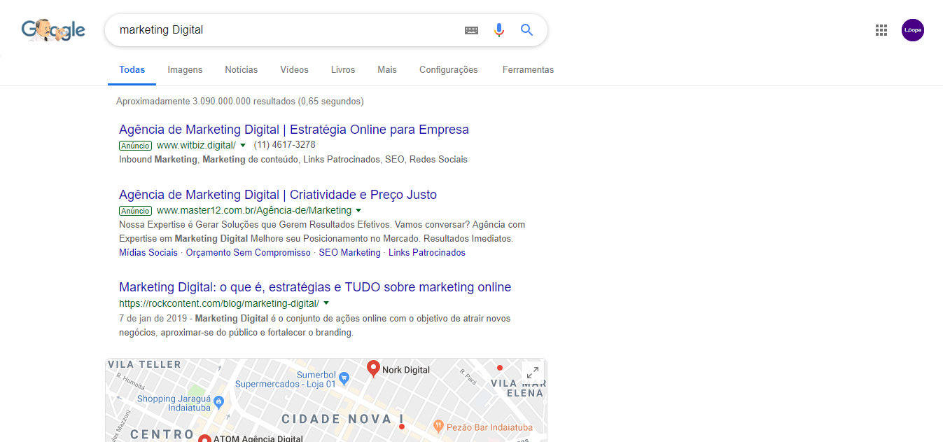 Exemplo-de-pesquisa-no-Google-Google-ads